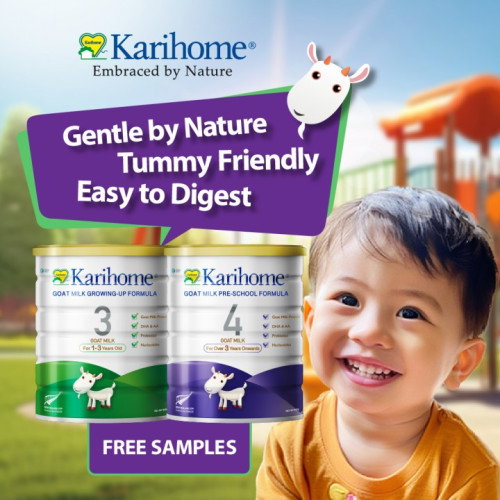🥛 Get Free Samples of Karihome Goat Milk Growing-Up  Formula Today!🐐