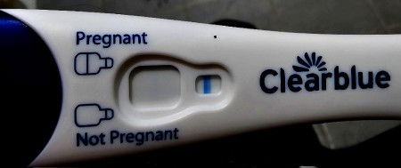 Evap line or faint positive
