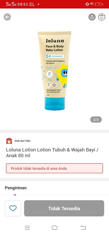 Lotion bayi