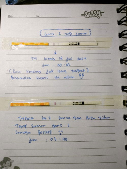Hpht 15 Juni, tespack masih garis 2 samar