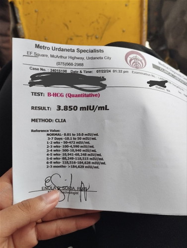 Hcg result