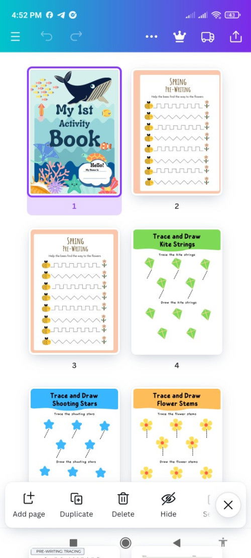 Gusto mo ba ?  1St activity book ng baby mo?