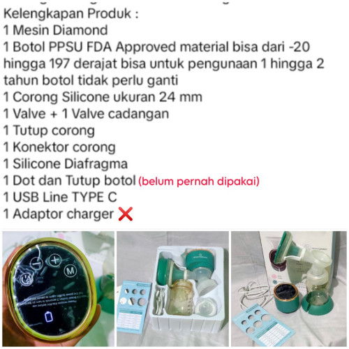 PRELOVED Pompa ASI, Sterillizer, Panci MPASI