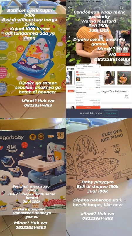 Preloved Barang Bayi 
Daerah Jatim