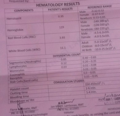 result test