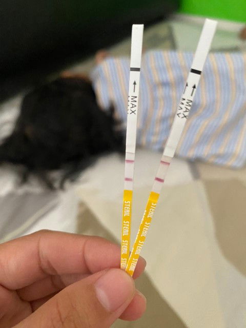 Hallo bund, aku hpht tgl 5juli tapi pas dites keliatan jelas bgt ya 
Ada yg sama gak ?