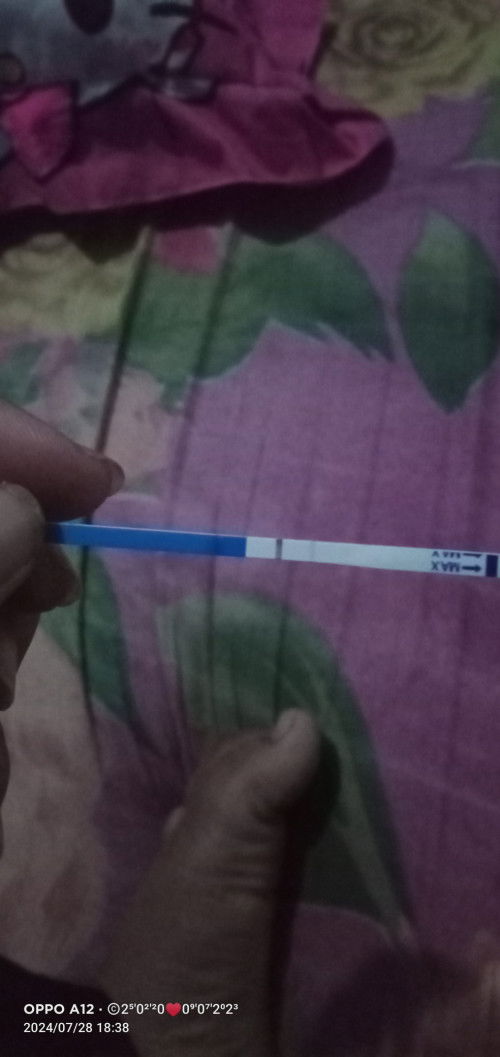 Mau tanya bund kalau garis samar di atas maks itu positif gx