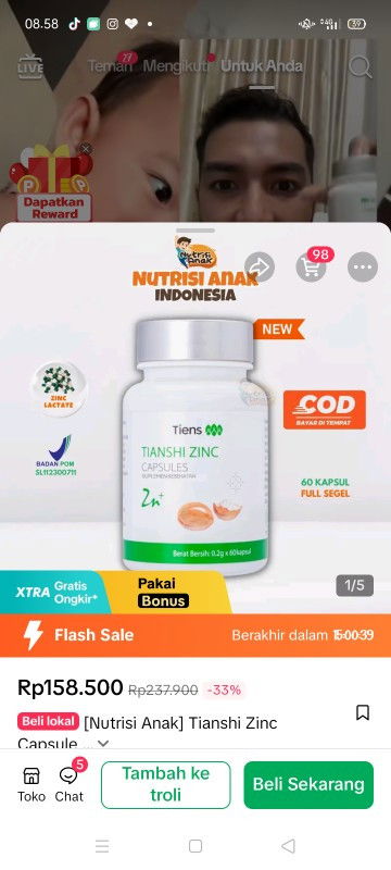 Adakah yang bayinya dikasih suplemen Zinc merk di bawah