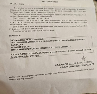 Kakacheck up kolang kanina at ayun nashock ako na nalungkot diko alam bakt nagkaroon ako ng pcos:((