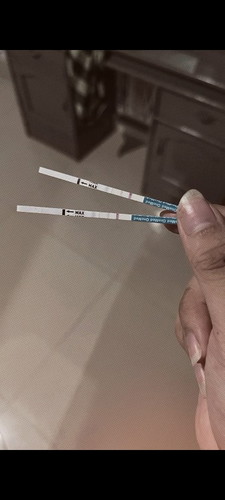 Saya sudah tespek garis 2 tapi 1 garis nya tidak terang apakah hamil atau tidak?