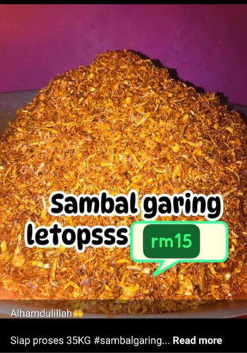 yummm sambal garing bilis letopss cube sekali mesti teringt²