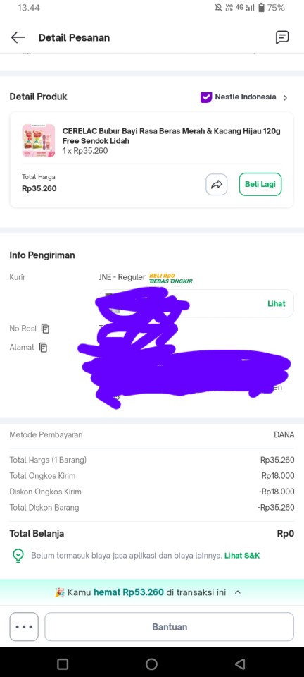 Belanja gratis dapat diskon