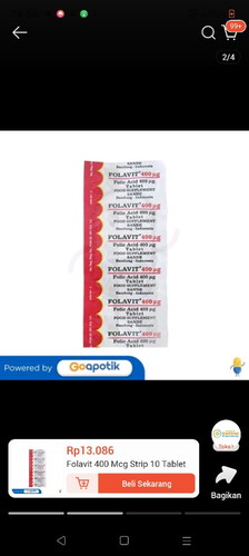 Bun vitamin folavit aman gak ya buat di konsumsi di TM 3 ?