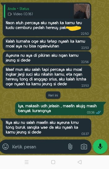Apa iya cuma becanda?