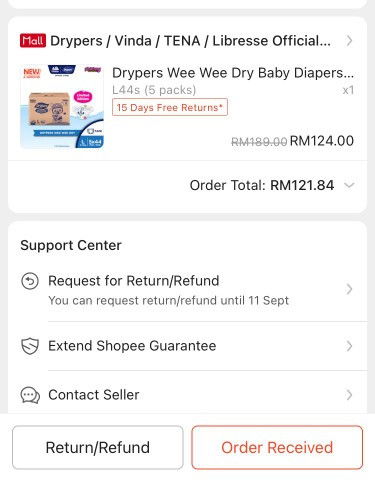 LETGO DRYPERS WEE WEE DRY TAPE
