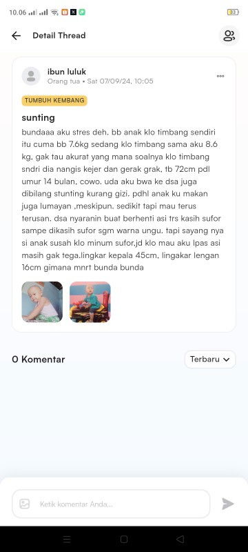 Stunting dan kurang gizi