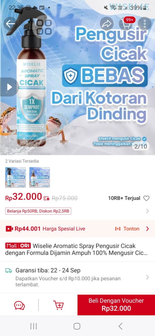 Semprotan cicak (wiselie spray)