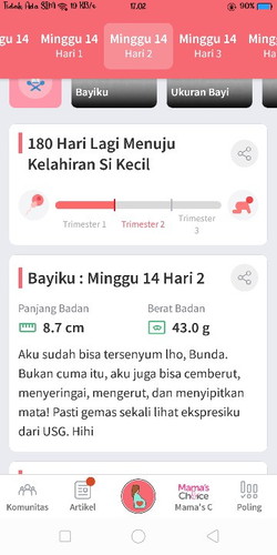 14 week 2 hari