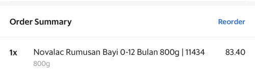 Formula milk preloved