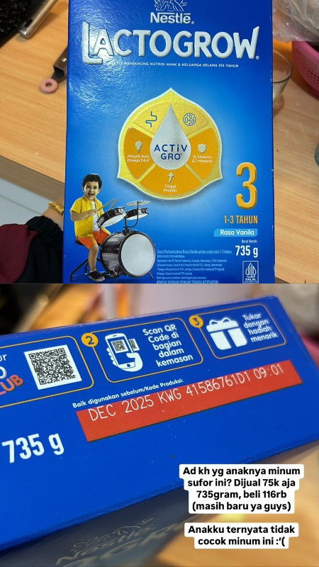 Sufor anak 1 tahun