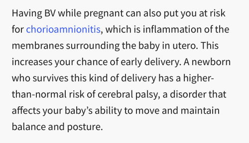Bacterial Vaginosis at 11 weeks