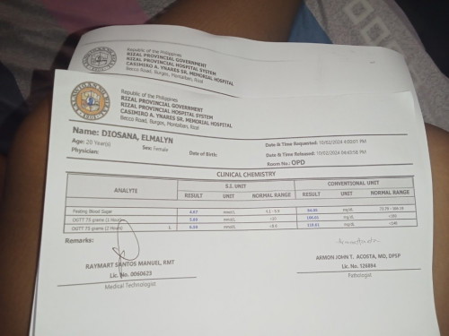 normal lang ba Ang result Ng ogtt ko?