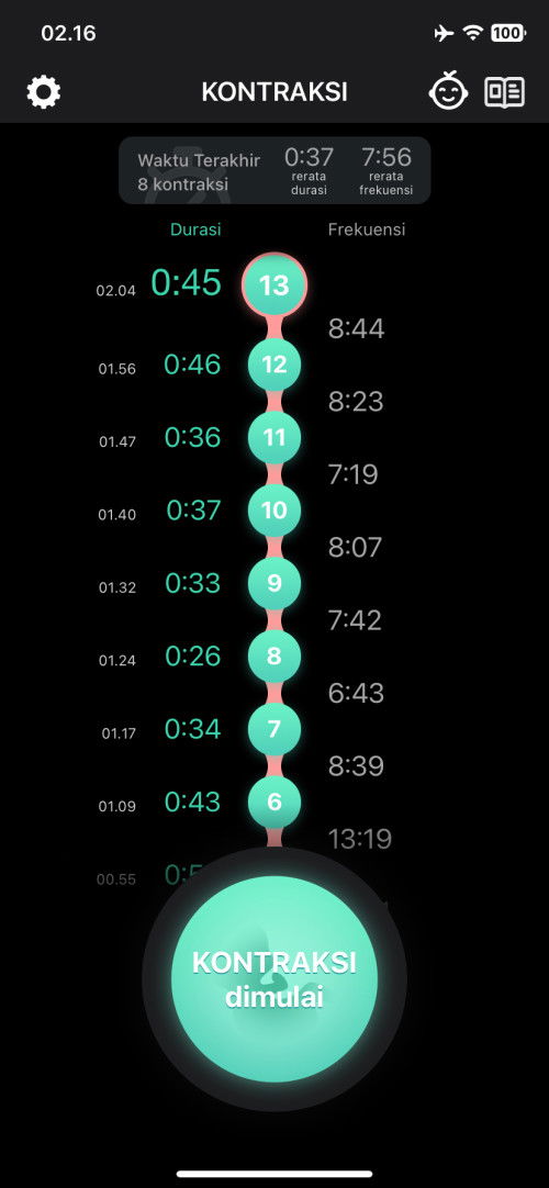 Kontraksi asli atau palsu