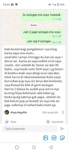 Ganti sufor belum pup