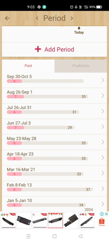 period length saya ni kira normal ke tk teratur??