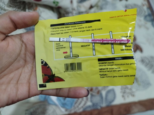 Tespack memakai akurat hasil garis 2 tebal. Apakah sudah hamil ?