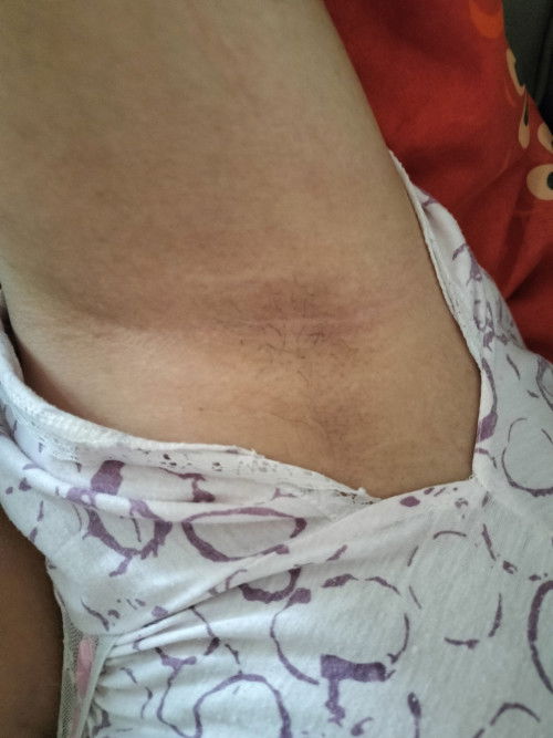 Undearm of 12 years old girl