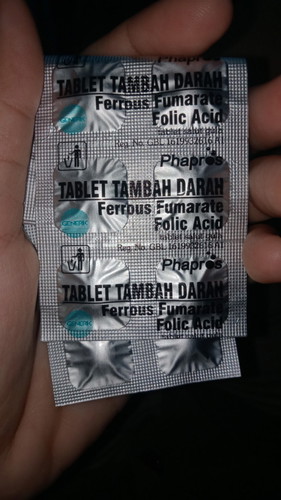 Bun sya tdi PGI Bru cek k puskesmas dn d ksh Pnambh darah  katanya vitamin