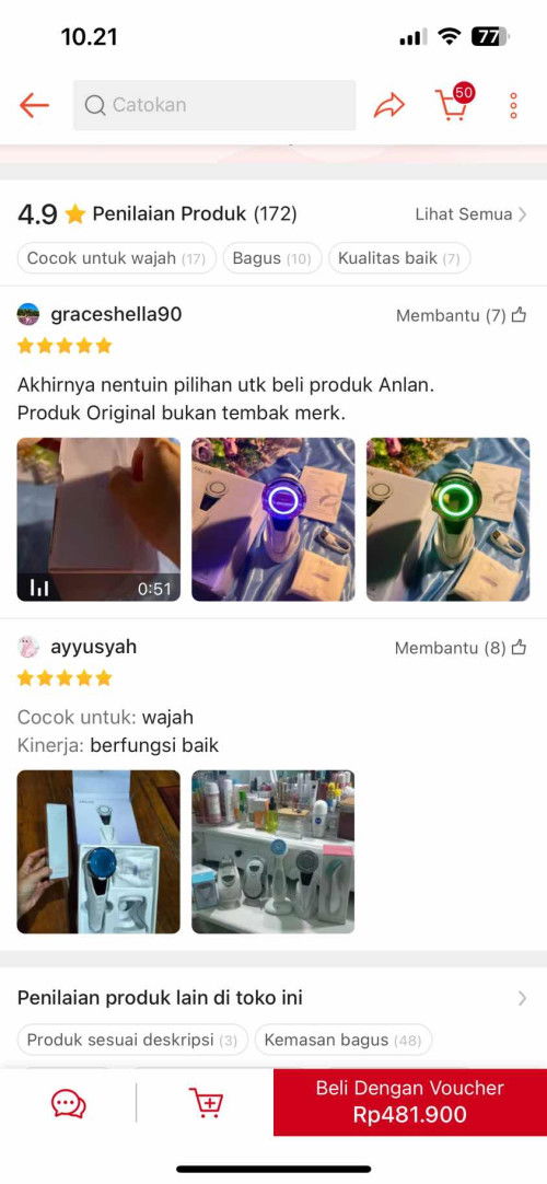 Mau jual face massage dri anlan