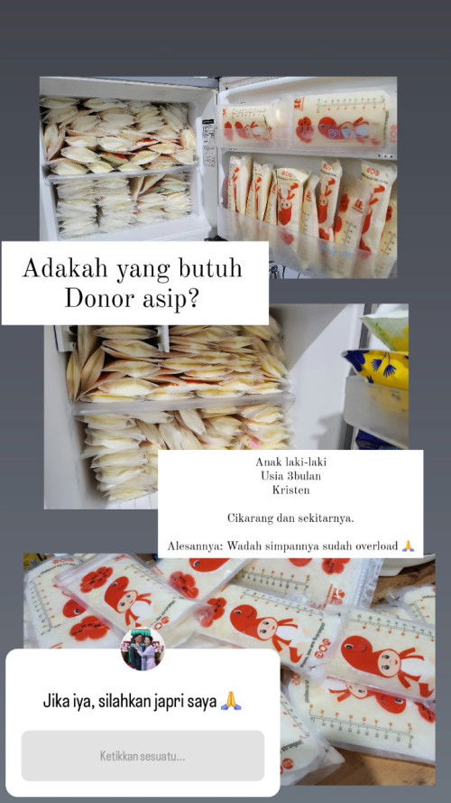 DONOR ASI.
Apakah ada yang butuh?