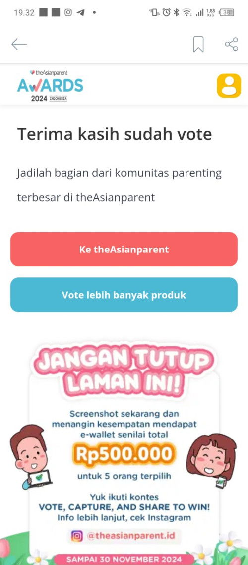 Awardas the Asianparents semoga menang