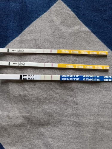 Bun aku testpack 2 hari sebelum haid hphtku tgl 8 aku tes tgl 6,7,8 itu garis 2 samar semua