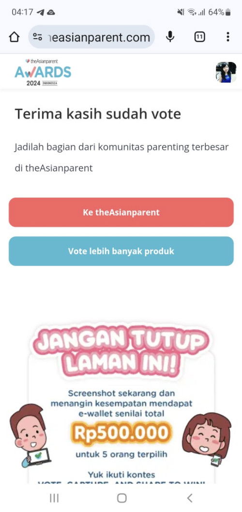 ikutan Vote The Asian Parents Awards