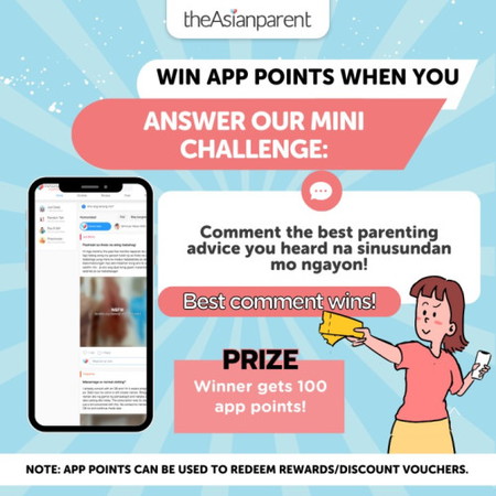 🎉 WIN 100 APP POINTS WHEN YOU COMMENT YOUR BEST PARENTING ADVICE ON OUR MINI CHALLENGE! 🎉