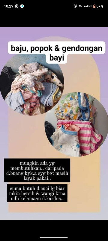 baju bayi perempuan secon