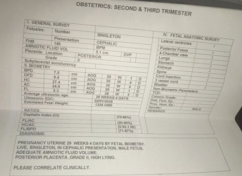 Ok lang po ba ang results for my ultrasound??