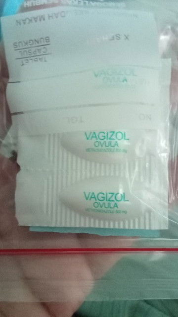 Hamil 5 bulan di resepkan vagizol ovula .