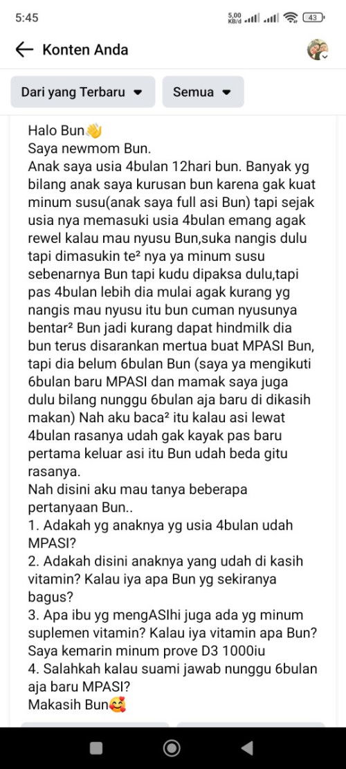 Foto saya berupa pertanyaan ya bun. 
Terima kasih 🥰