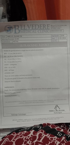 Pag 28 weeks at 3 days po Ang muah sa ultrasound anung month po Ako mangangangak???