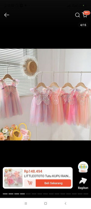 Preloved baju ulang tahun