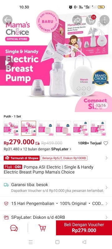 Pompa Asi Elektrik Mama's Choice