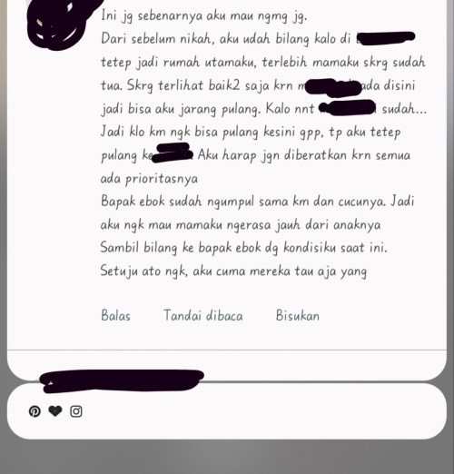 Minta saran (?)
