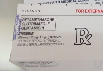 Bethametasone triderm
Nerisita kay baby