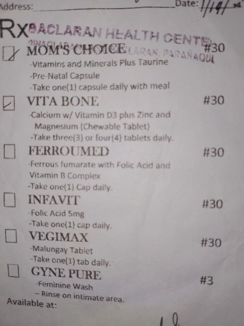 vitamins mom's choice and vita bone