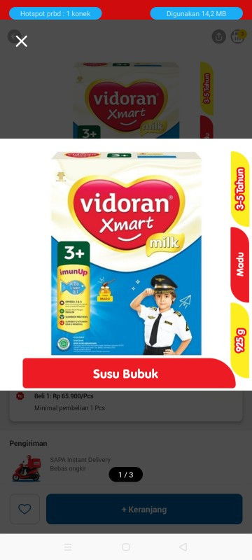 Jual Murah Susu Vidoran 3+