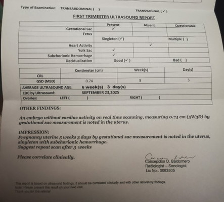 Dapat po ba akong. Mg worry? ๐ Madami po bang nakakaranas ng gantong result sa ultrasound nyo po???